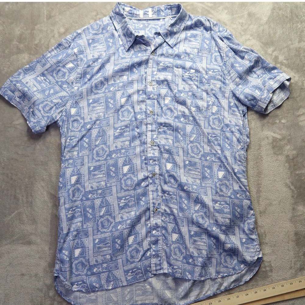 Hawaiian Tiki Cruise Button Shirt Men's Size XXL 2XL‎ Age Of Wisdom